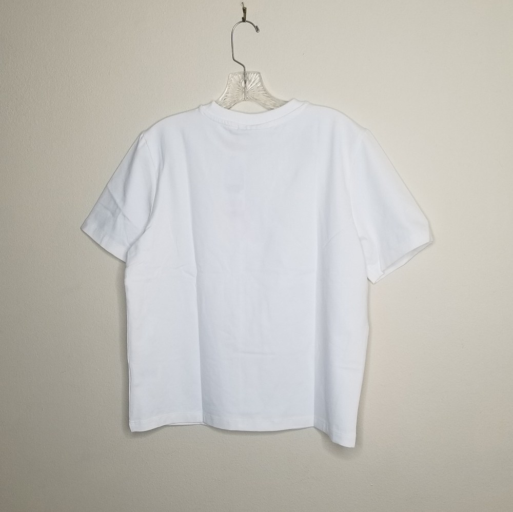FILA Multicolor Logo Jersey White Shirt - Picture 6 of 6